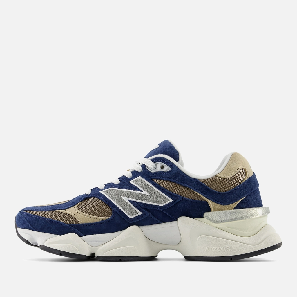 New Balance Men's 9060 Suede and Mesh Trainers - UK 7